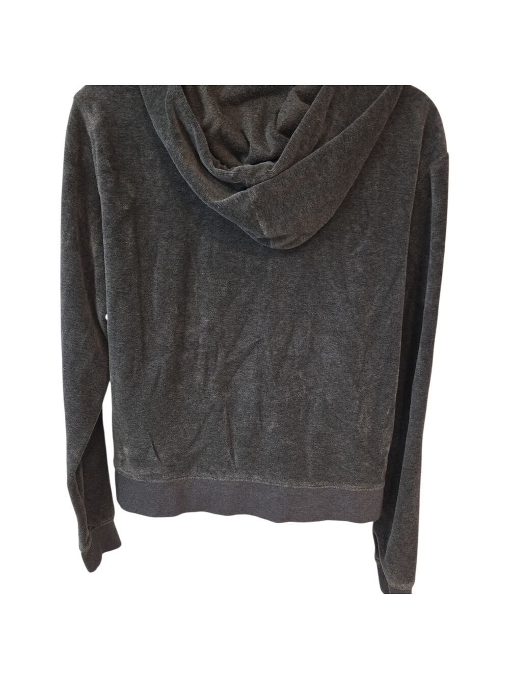 Wemen's Fashion Nova Dark Gray Zip-Up Hoodie Size L - Picture 3 of 5